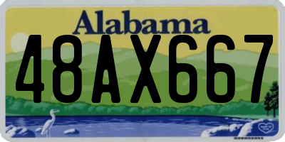 AL license plate 48AX667
