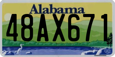 AL license plate 48AX671