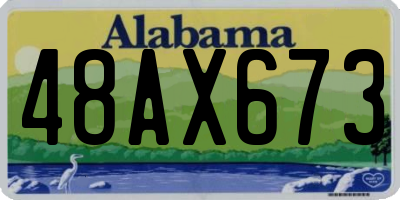 AL license plate 48AX673