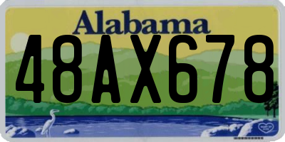 AL license plate 48AX678