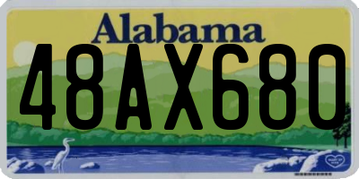 AL license plate 48AX680