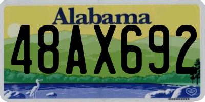 AL license plate 48AX692
