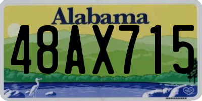 AL license plate 48AX715