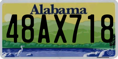 AL license plate 48AX718