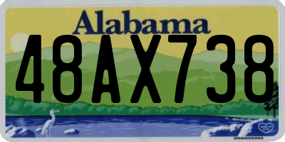 AL license plate 48AX738