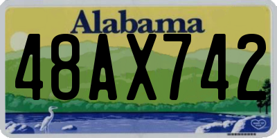 AL license plate 48AX742