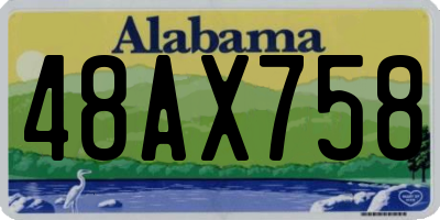 AL license plate 48AX758