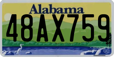 AL license plate 48AX759