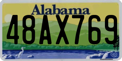 AL license plate 48AX769