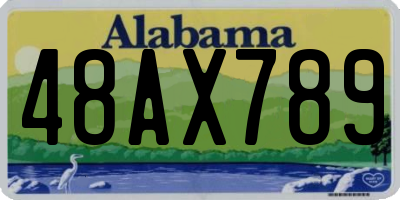 AL license plate 48AX789