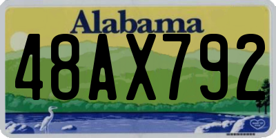 AL license plate 48AX792