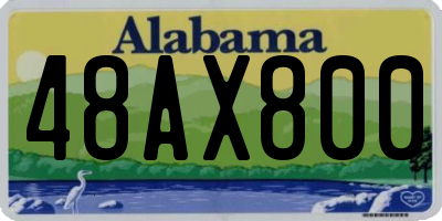 AL license plate 48AX800