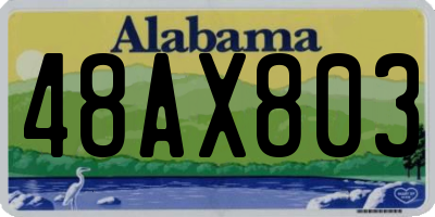 AL license plate 48AX803
