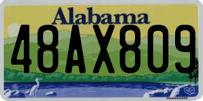 AL license plate 48AX809