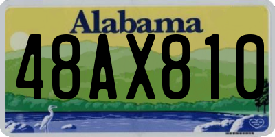 AL license plate 48AX810