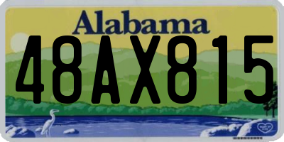 AL license plate 48AX815