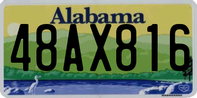 AL license plate 48AX816
