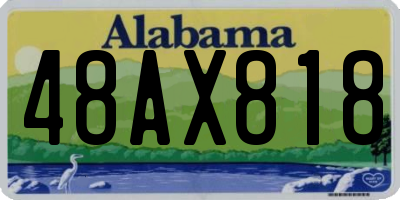 AL license plate 48AX818
