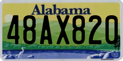AL license plate 48AX820