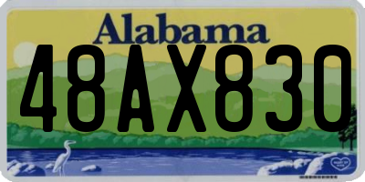 AL license plate 48AX830