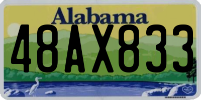 AL license plate 48AX833