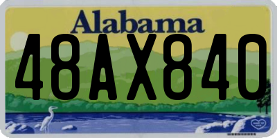 AL license plate 48AX840