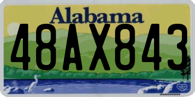 AL license plate 48AX843