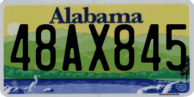 AL license plate 48AX845