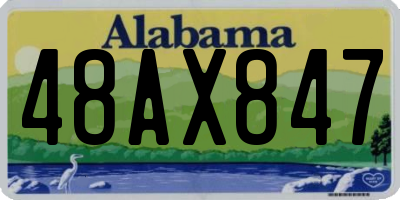 AL license plate 48AX847