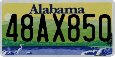 AL license plate 48AX850