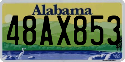 AL license plate 48AX853