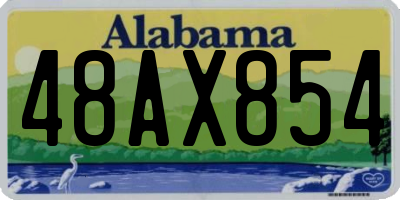 AL license plate 48AX854