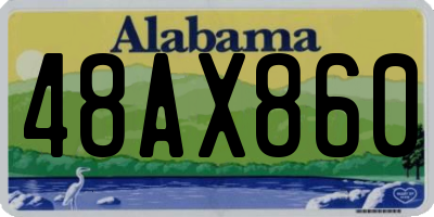 AL license plate 48AX860