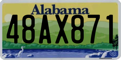AL license plate 48AX871