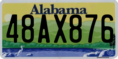 AL license plate 48AX876