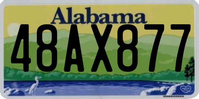 AL license plate 48AX877
