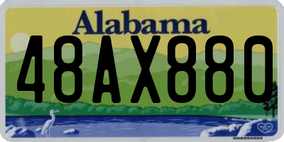 AL license plate 48AX880