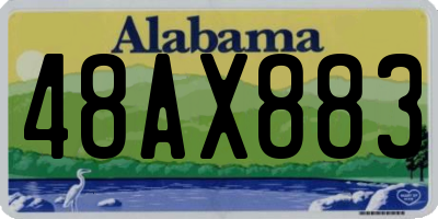 AL license plate 48AX883