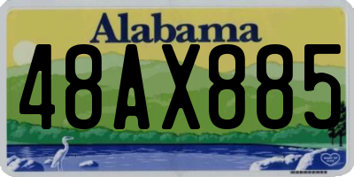 AL license plate 48AX885