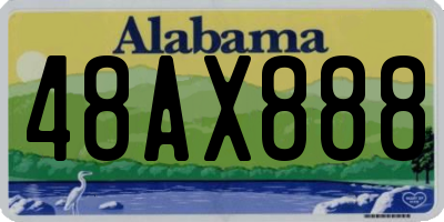 AL license plate 48AX888