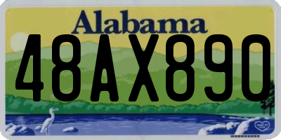 AL license plate 48AX890