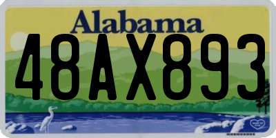 AL license plate 48AX893