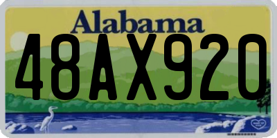AL license plate 48AX920