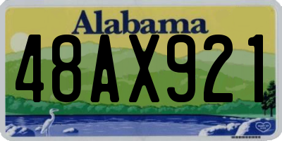 AL license plate 48AX921