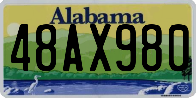 AL license plate 48AX980