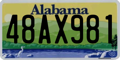 AL license plate 48AX981