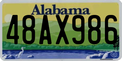 AL license plate 48AX986