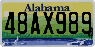 AL license plate 48AX989