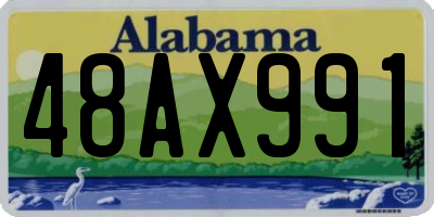 AL license plate 48AX991