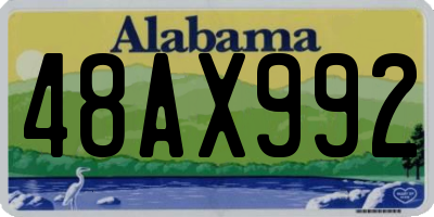 AL license plate 48AX992